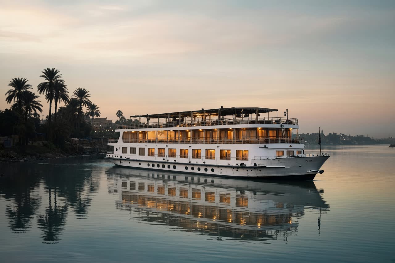 Vy från utflykten Nilkryssning Luxor–Aswan i Luxor
